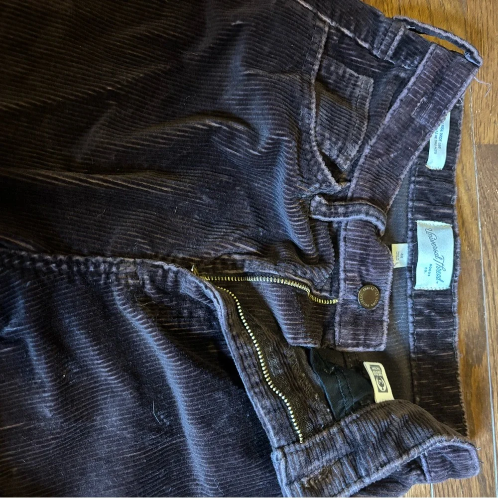 Universal Thread Wide Leg Corduroy Pants - Dark Brown High Waist - Picture 2 of 3